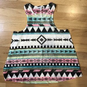 geometric tank top